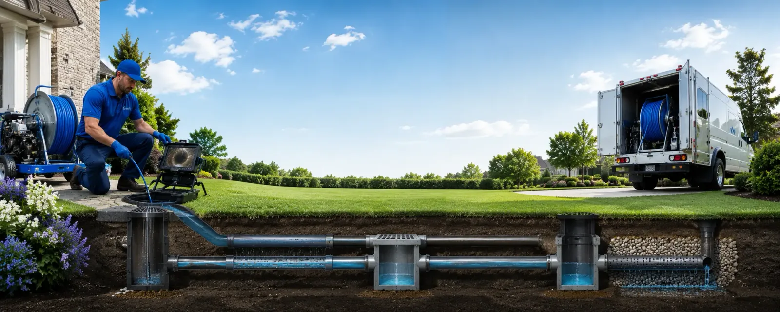 Outdoor drain cleaning information for Sunderland, MA